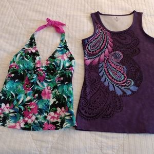 Athleta  Bundle tank top & swim suit top